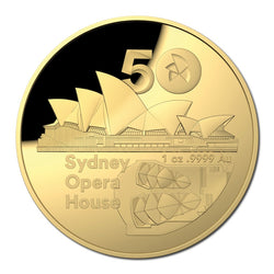 $100 2023 Sydney Opera House 50th Anniversary - Domed Gold Proof