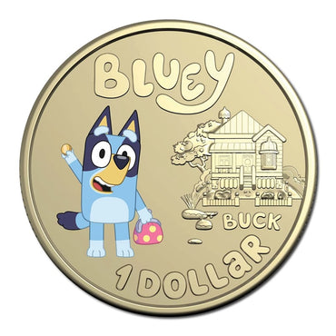 $1 2024 Bluey Dollarbucks Al/Bronze Coloured 3 Coin UNC Set