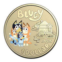 $1 2024 Bluey Dollarbucks Al/Bronze Coloured 3 Coin UNC Set