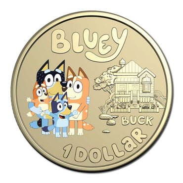 $1 2024 Bluey Dollarbucks Al/Bronze Coloured UNC - The Heelers