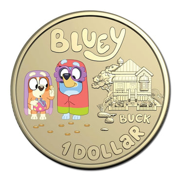 $1 2024 Bluey Dollarbucks Al/Bronze Coloured UNC - The Grannies
