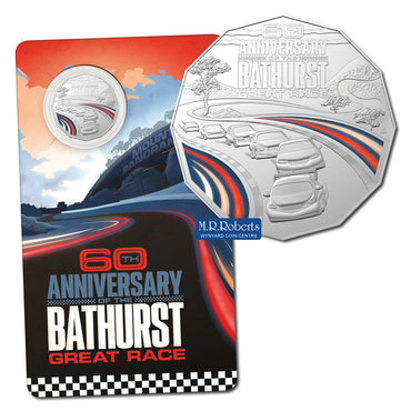 50c 2023 Bathurst 60th Anniversary Coloured UNC
