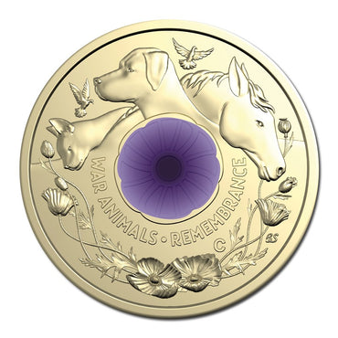 $2 2024 War Animals Remembrance 'C' Mintmark UNC