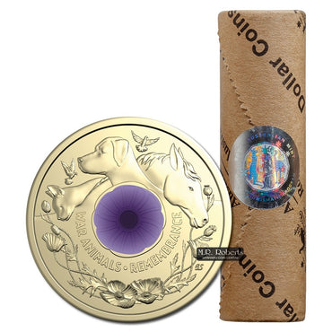 $2 2024 War Animals Remembrance Mint Roll PACKAGE