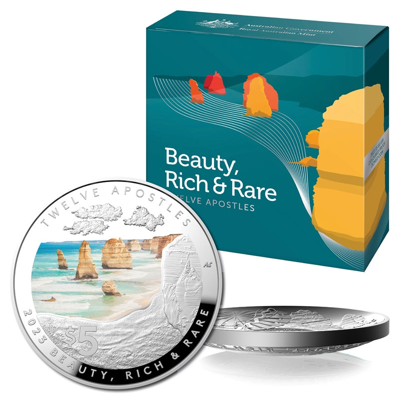 $5 2022-2023 Beauty, Rich & Rare - 3 Coin Domed Silver Proof Set