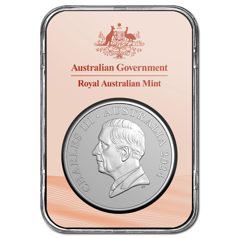 $1 2024 Kangaroo 1oz Silver UNC - Desert Life