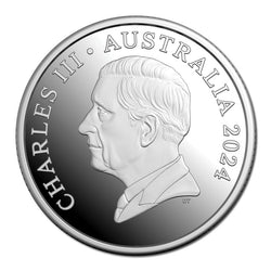 $1 2024 Kangaroo 1oz Silver Proof - Desert Life