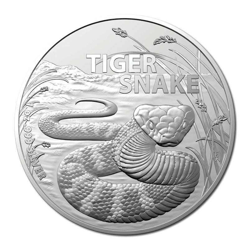 $1 2024 Australia's Most Dangerous - Tiger Snake 1oz Silver UNC