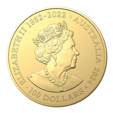 $1 2024 Australia's Most Dangerous - Tiger Snake 1oz Gold UNC