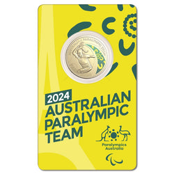 $1 2024 Australian Paralympic Team Al/Bronze Coloured UNC