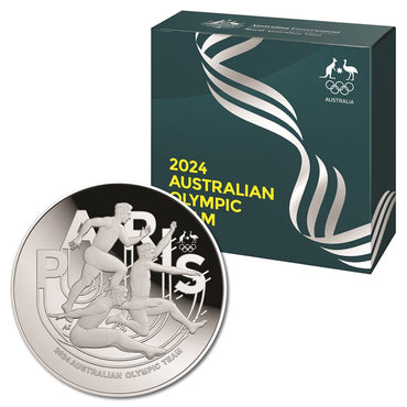 $5 2024 Australian Olympic Team Silver Domed Proof