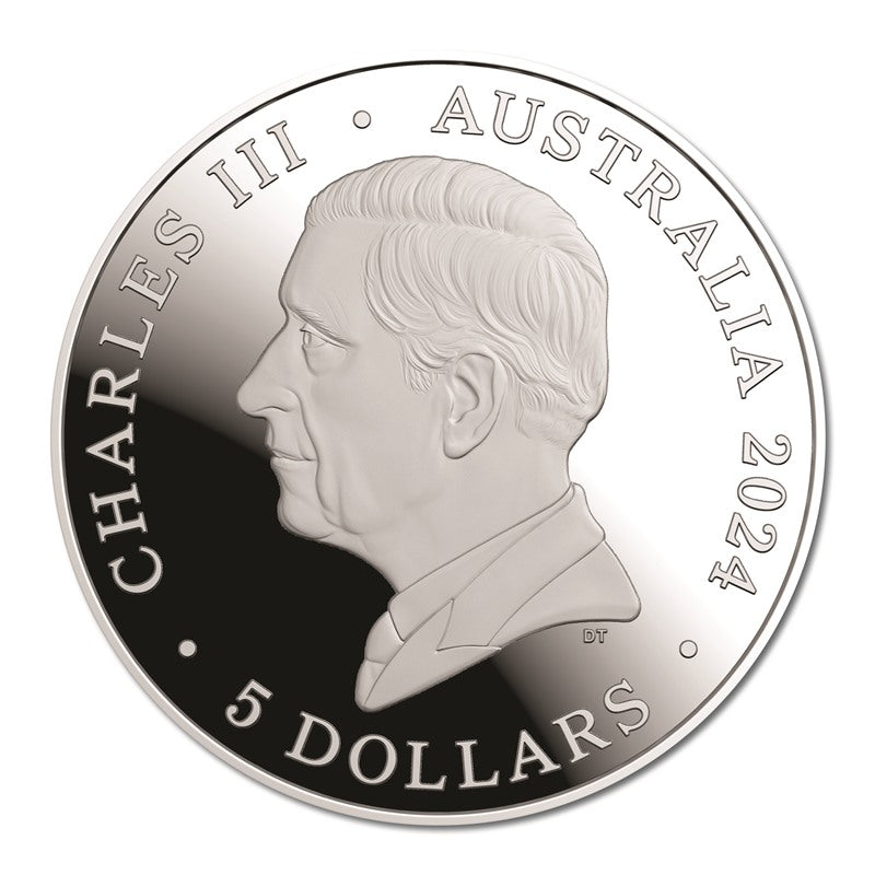 $5 2024 Australian Olympic Team Silver Domed Proof - LIMIT 1