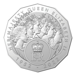 50c 2023 Elizabeth Regina HM Queen Elizabeth II Commemoration UNC