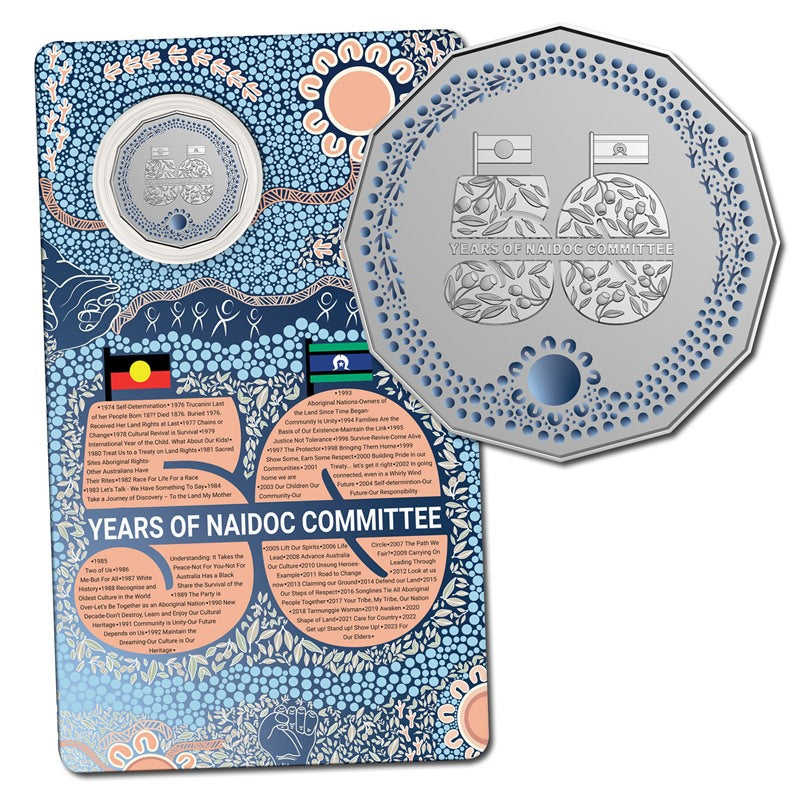 50c 2024 NAIDOC Week Coloured Frosted UNC