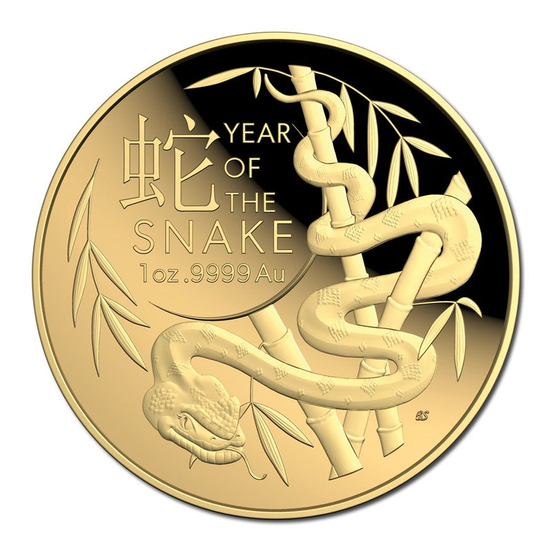 $100 2025 Year Of The Snake 1oz Gold Proof Domed