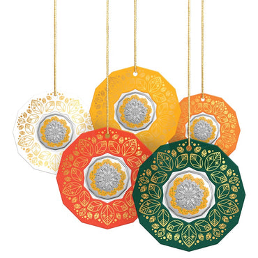 50c 2024 Christmas Festive Florals UNC - Set of 5