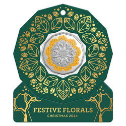 50c 2024 Christmas Festive Florals UNC - Set of 5