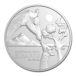 $1 2024 Australia Zoo - Giraffe 1oz Silver UNC