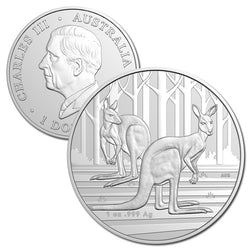 $1 2024 Kangaroo 1oz Silver UNC