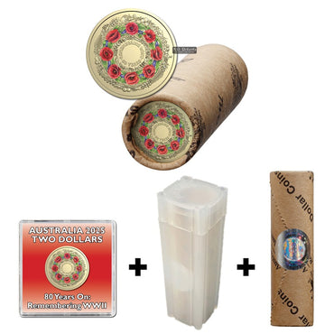 $2 2025 WWII 80th Anniversary Premium Mint Roll PACKAGE - LIMIT 1