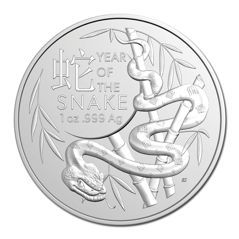 $1 2025 Year Of The Snake 1oz Silver UNC - RAM