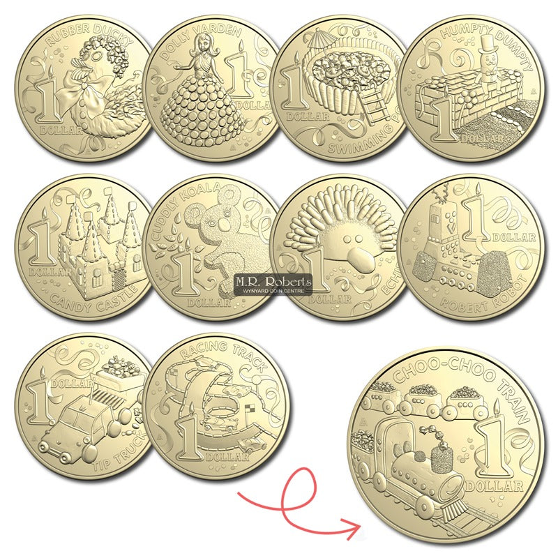 $1 2025 Women's Weekly Birthday Cake Set of 10 in Tube & Folder