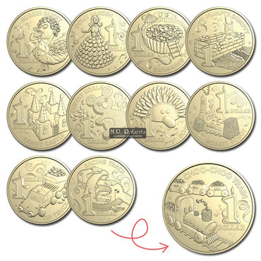 $1 2025 Women's Weekly Birthday Cake Set of 10 in Tube & Folder