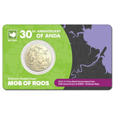 $1 2025 Mob of Roos Privy Mark - Brisbane ANDA Expo