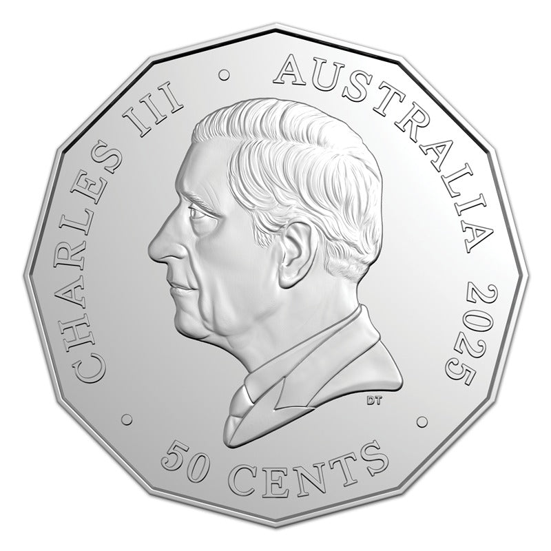 50c 2025 Christmas Festive Florals Coloured UNC - Set of 5