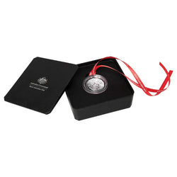 50c 2025 Christmas Festive Florals Coloured Silver Proof