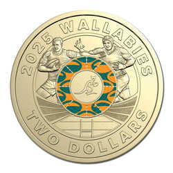 $2 2025 Wallabies & Wallaroos Two Coin Set UNC
