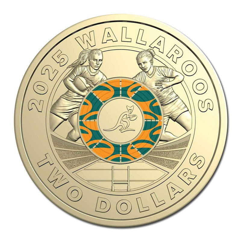 $2 2025 Wallabies & Wallaroos Two Coin Set UNC