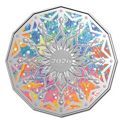 50c 2026 Christmas Decoration Coloured UNC