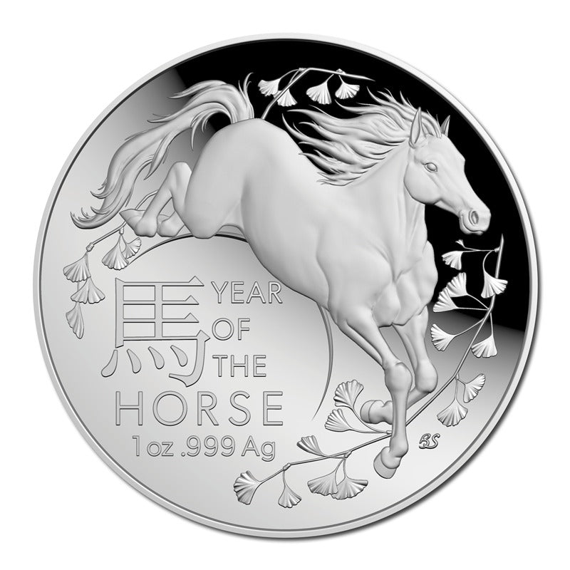 $5 2026 Year Of The Horse 1oz Silver Proof Domed