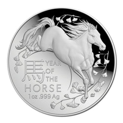 $5 2026 Year Of The Horse 1oz Silver Proof Domed