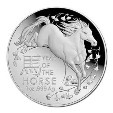 $5 2026 Year Of The Horse 1oz Silver Proof Domed