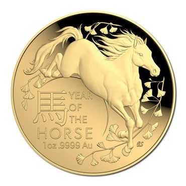 $100 2026 Year Of The Horse 1oz Gold Proof Domed