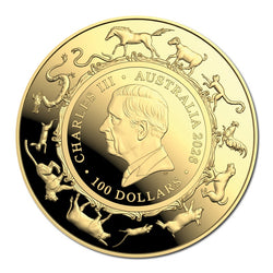 $100 2026 Year Of The Horse 1oz Gold Proof Domed