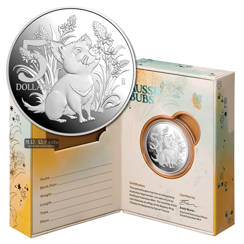 $5 2026 Baby Coin - Aussie Bubs 1oz Silver Proof