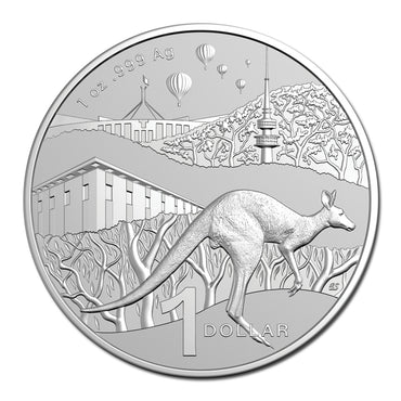 $1 2025 Kangaroo Series 1oz Silver UNC - Bush Capital