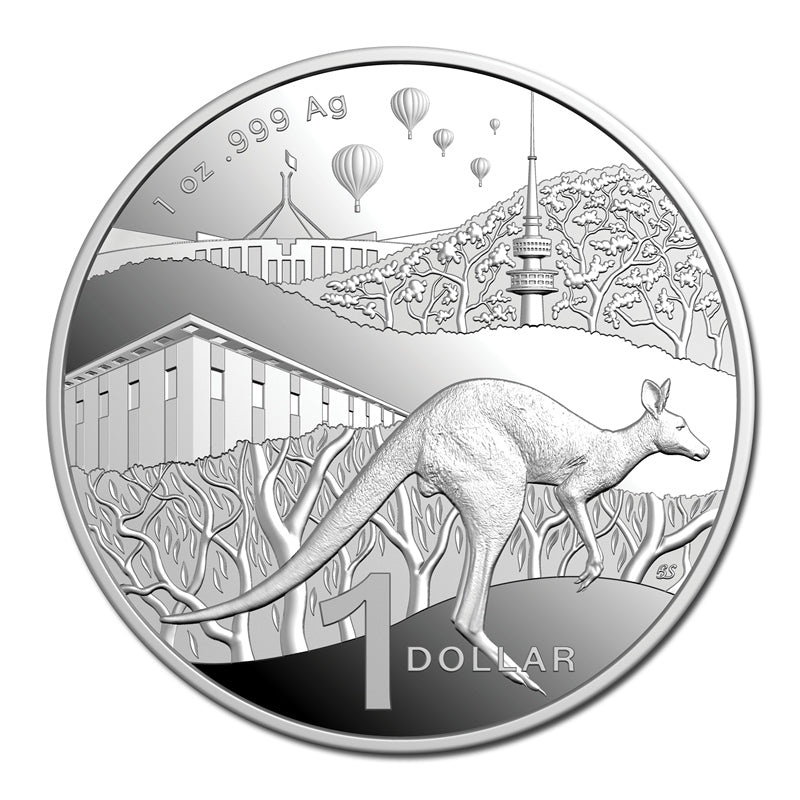 $1 2025 Kangaroo Series 1oz Silver Proof - Bush Capital