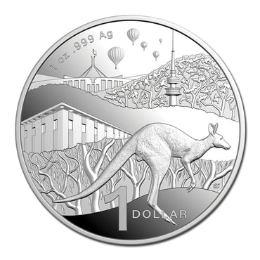 $1 2025 Kangaroo Series 1oz Silver Proof - Bush Capital