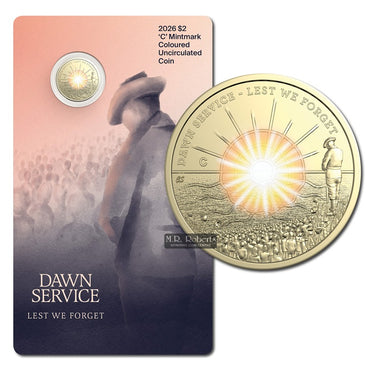 $2 2026 Dawn Service 'C' Mintmark Coloured UNC - LIMIT 5