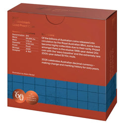 $10 2026 60th Anniversary of Decimal Currency Gold Proof