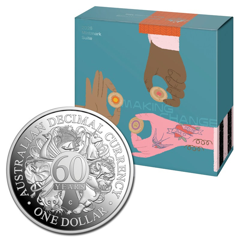 $1 2026 60th Anniversary of Decimal Currency Silver Proof - LIMIT 1