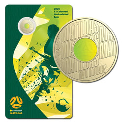 $2 2026 Matildas Coloured UNC