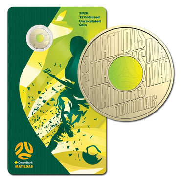 $2 2026 Matildas Coloured UNC