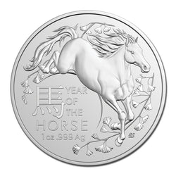 $1 2026 Year Of The Horse 1oz Silver UNC - RAM