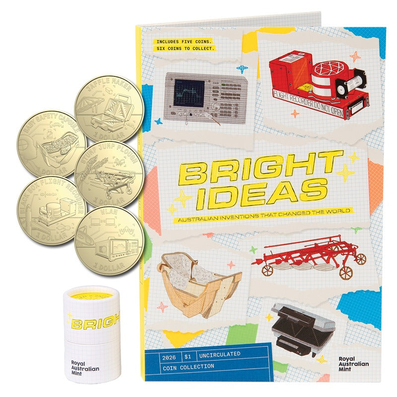 $1 2026 Bright Ideas Five Coin Set & Folder
