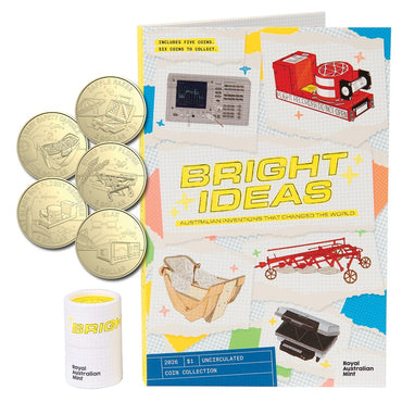 $1 2026 Bright Ideas Five Coin Set & Folder
